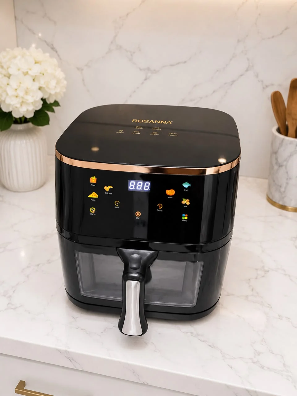 Air Fryer Oven Digital Black Rose Gold