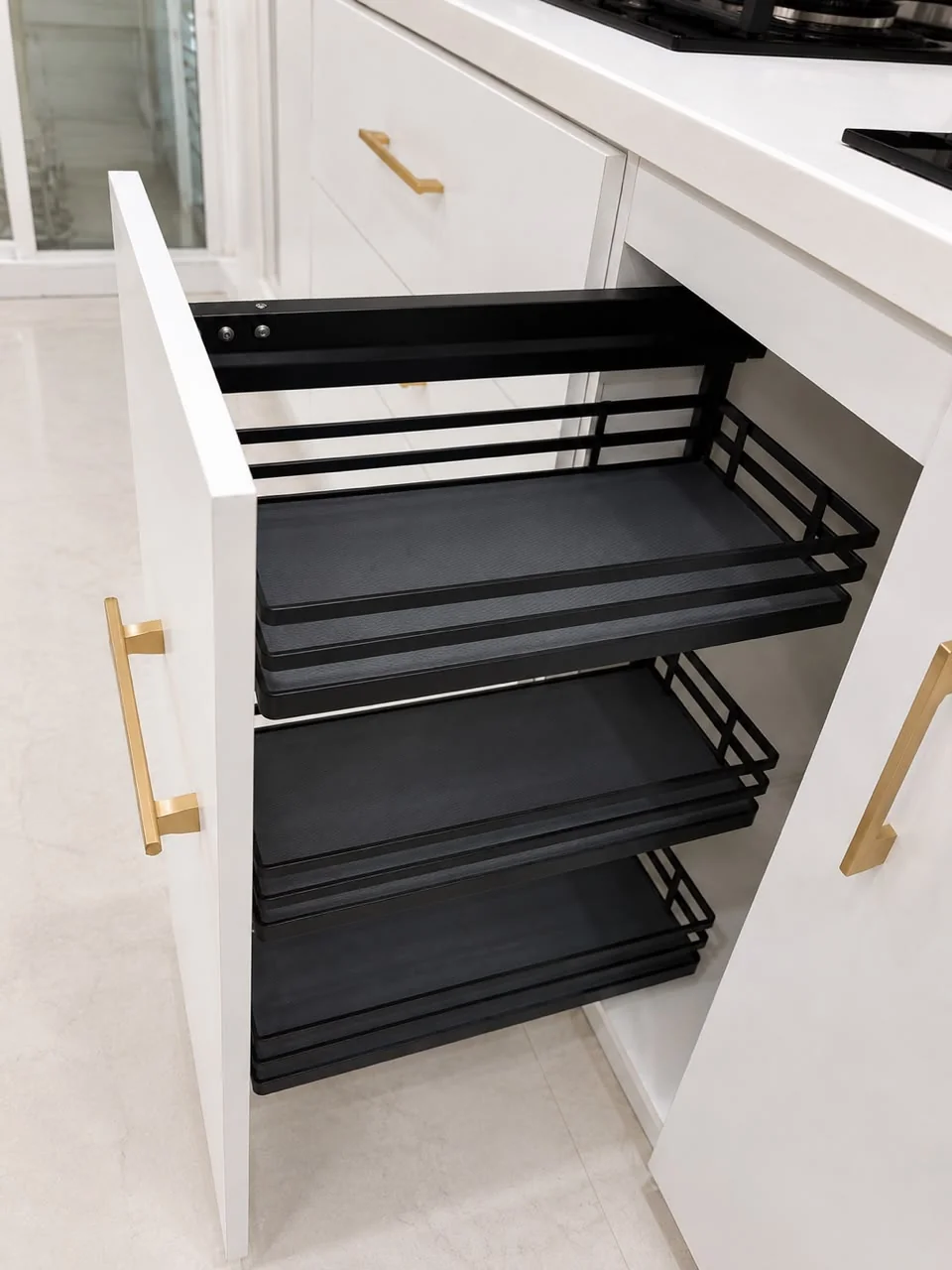 Big Drawer Spice Rack Matte Black