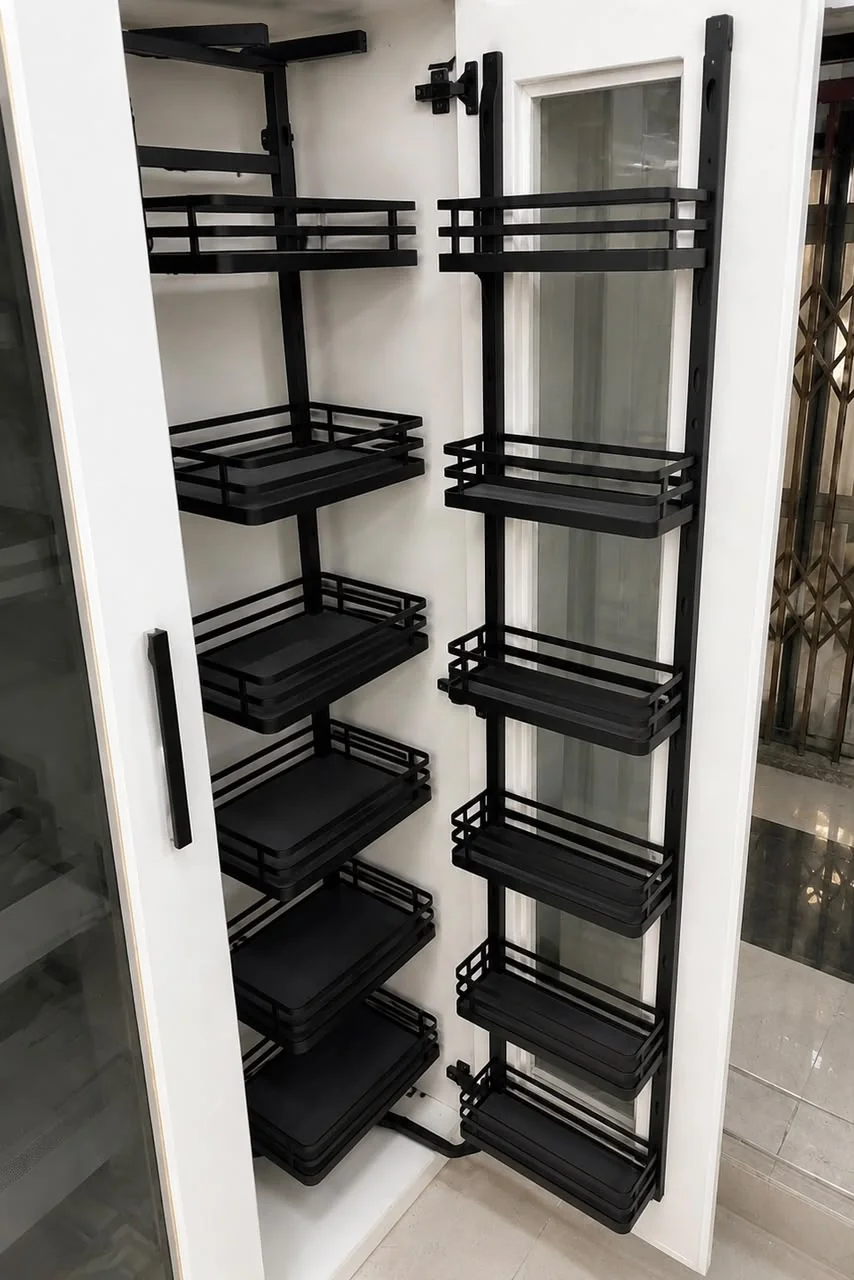 Matte Black Iron Pantry