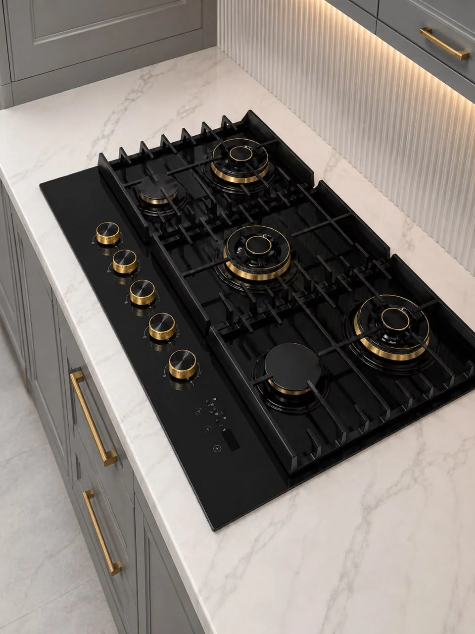 Big Copper Burner with Digital Timer (Matte Glass)