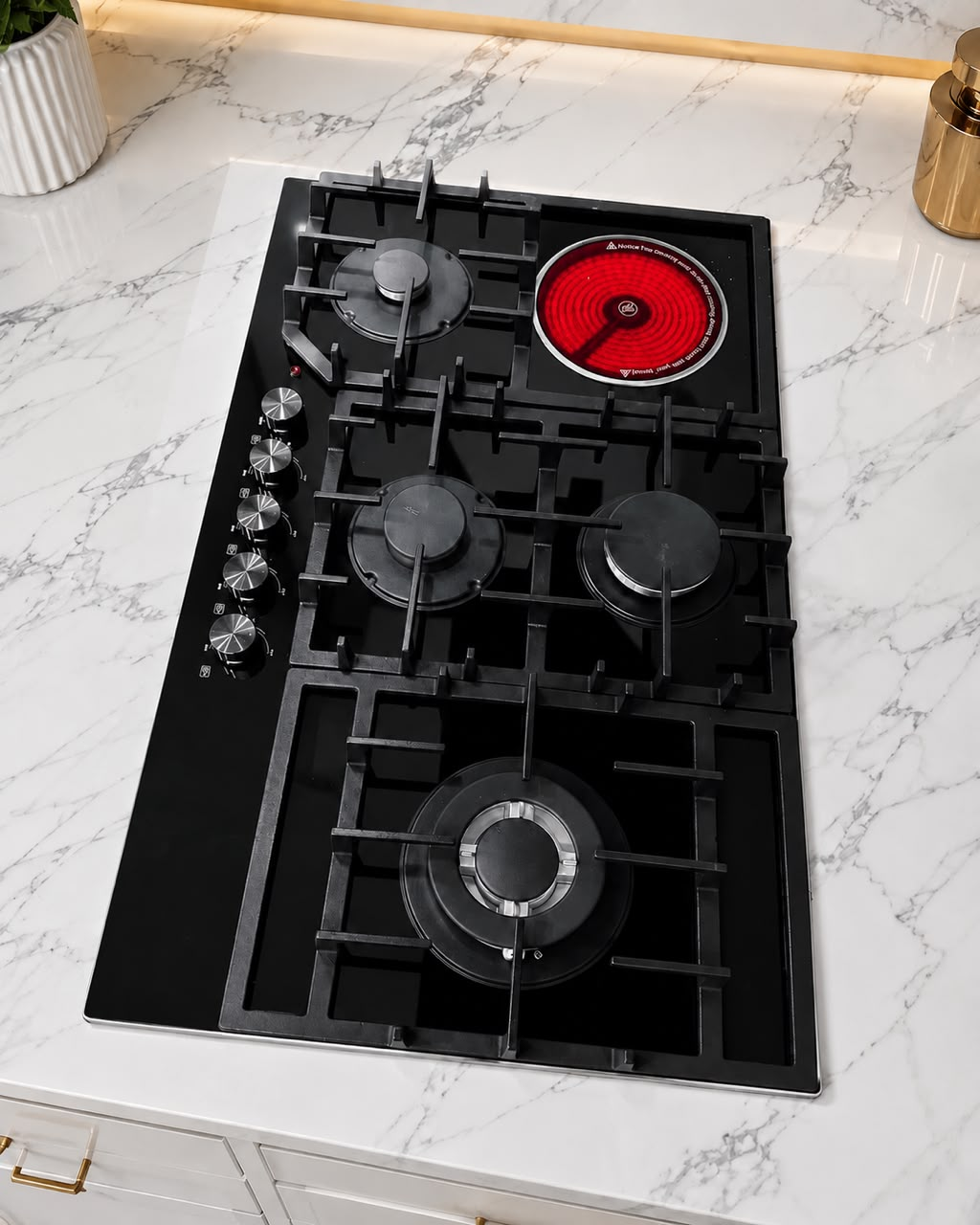 Big Burners with One Electric Hot Plate