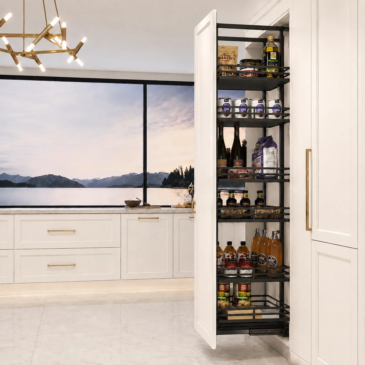 Pullout Pantry Matte Black